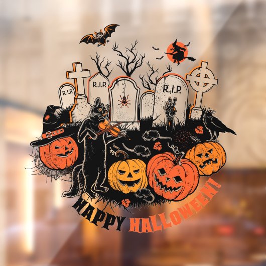 Cute Halloween Raamsticker (Vel 2)