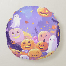 Cute Halloween Rond Kussen