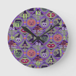 Cute Halloween Ronde Klok