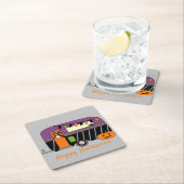 Cute Halloween RV Vierkante Kartonnen Onderzetter (Insitu)