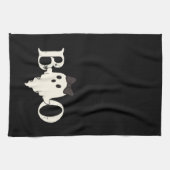 Cute Halloween Serviettes de cuisine - "Boo" Fantô (Horizontal)