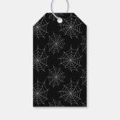 Cute Halloween Skeletkoek Zwart Cadeaulabel (Achterkant)