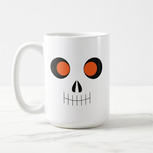 Cute Halloween Skeleton Coffee Mug (Gauche)