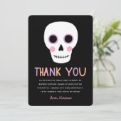 Cute Halloween Skull Pastel Merci Anniversaire (Debout devant)