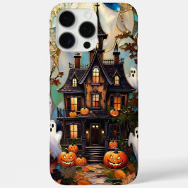 Cute Halloween-spookhuis hoesje voor telefoon