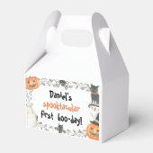 Cute Halloween Spooktacular Birthday Favor Box Bedankdoosjes (Voorkant Zijde)