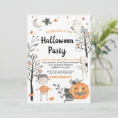 Cute Halloween Spooktacular Party Invitation (Debout devant)