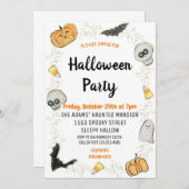 Cute Halloween Spooktacular Party Invitation (Devant / Derrière)