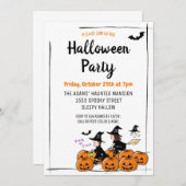 Cute Halloween Spooktacular Party Invitation (Devant / Derrière)
