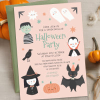 Cute Halloween Spooktacular Party Invitation