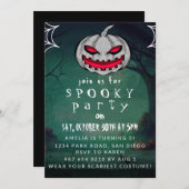 Cute Halloween, Spooky Party Kaart (Voorkant / Achterkant)