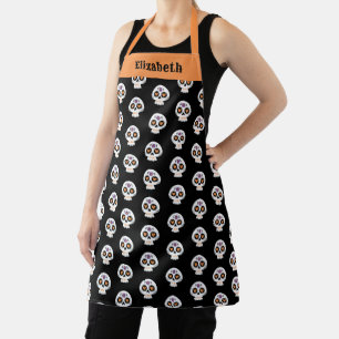 Cute Halloween Suiker Schedel Patroon Schort