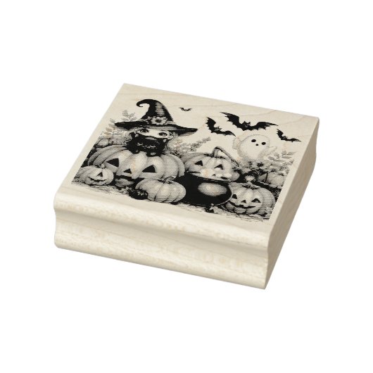 Cute Halloween Theme Rubberstempel (Stempel)