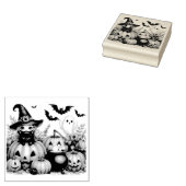 Cute Halloween Theme Rubberstempel (Gestempeld)
