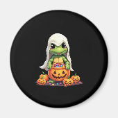 Cute Halloween Turtle Ghost with Candy (1) Magneet (Voorkant)