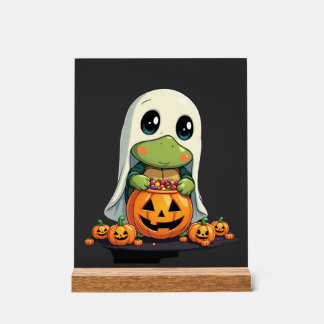 Cute Halloween Turtle Ghost with Candy (5)