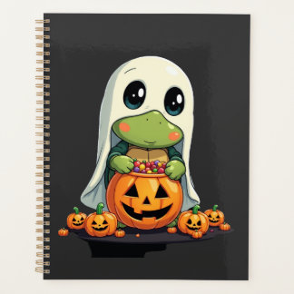 Cute Halloween Turtle Ghost with Candy (5)