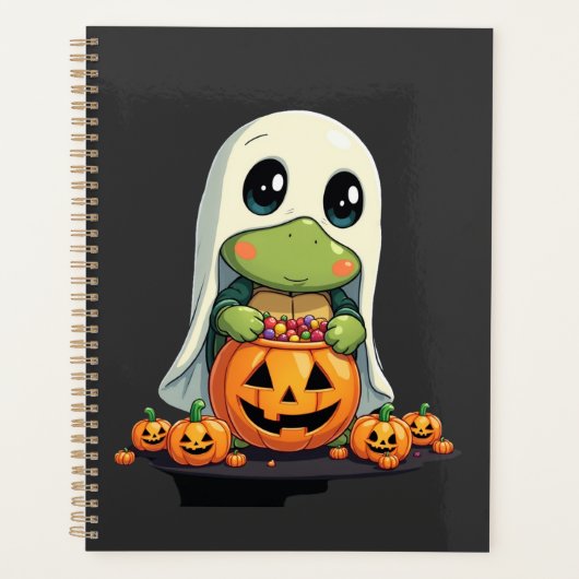 Cute Halloween Turtle Ghost with Candy (5) (Devant)