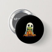 Cute Halloween Turtle Ghost with Candy (5) Ronde Button 5,7 Cm (Voorkant /achterkant)