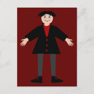 Cute Halloween Vampire Briefkaart