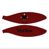 Cute Halloween Vampire Custom Name Basketbal (Panelen)