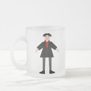 Cute Halloween Vampire Matglas Koffiemok