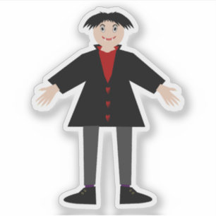 Cute Halloween Vampire Sticker