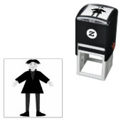 Cute Halloween Vampire Zelfinktende Stempel (In situ)