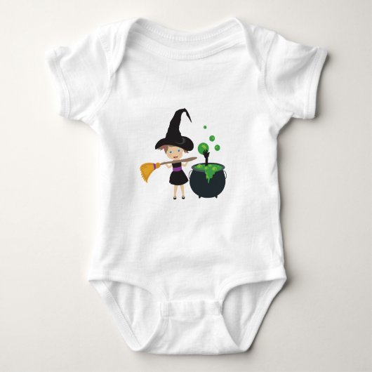 Cute Halloween Witch Romper (Voorkant)