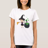 Cute Halloween Witch T-shirt (Voorkant)
