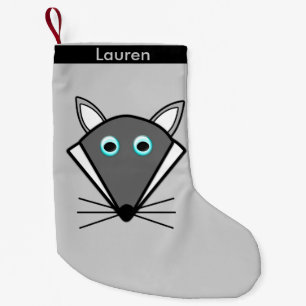 Cute Halloween Wolf Aangepaste kerststop Kleine Kerstsok
