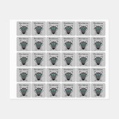 Cute Halloween Wolf Aangepaste Kinder kleding Labels (Vel)