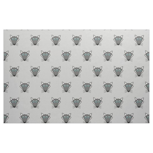 Cute Halloween Wolf patterned Fabric Stof (Fat Quarter)