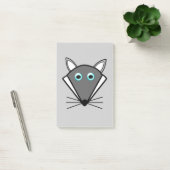 Cute Halloween Wolf Post merkt Pad op Post-it® Notes (Kantoor)