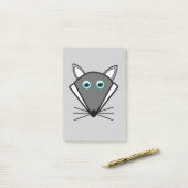 Cute Halloween Wolf Post merkt Pad op Post-it® Notes (Op bureau)