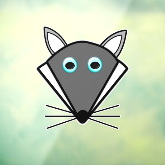 Cute Halloween Wolf Raamsticker (Vel 3)