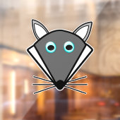 Cute Halloween Wolf Raamsticker (Vel 2)