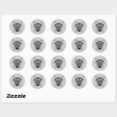 Cute Halloween Wolf Stickers (Vel)