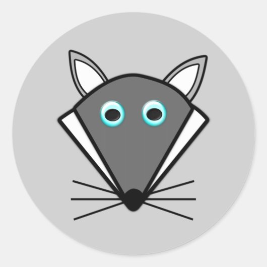 Cute Halloween Wolf Stickers (Voorkant)