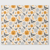 Cute halloween Wrapping Paper Cadeaupapier (Vlak)