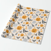Cute halloween Wrapping Paper Cadeaupapier (Uitgerold)