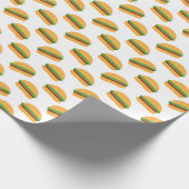Cute Hamburger Pattern Cadeaupapier (Hoek)
