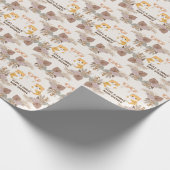 Cute Hamster Baby Borrel Cadeaupapier (Hoek)
