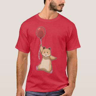 Cute hamster ballon dier grappig t-shirt