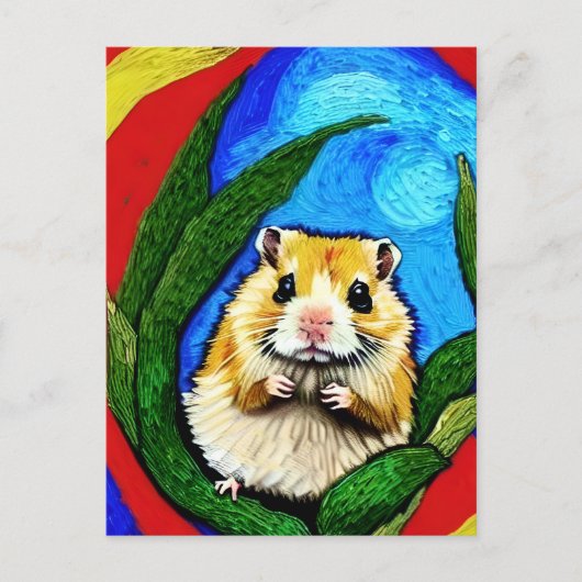 Cute Hamster Briefkaart (Voorkant)