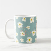 Cute Hamster & Daisy Pattern Mug – Sweet PastelMug Koffiemok (Links)