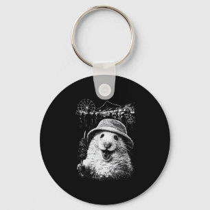 Cute hamster die ijs eet meme sleutelhanger