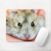 Cute Hamster Face 2 Muismat (Met muis)