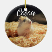 Cute Hamster Gift for Hamster Lovers Keramisch Ornament (Achterkant)