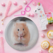 Cute Hamster Love Animals Papieren Bordje (Feest)